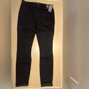 Abercrombie & Fitch Harper Low Rise Super Skinny Ripped Jeans Size 27 / 4 NWT